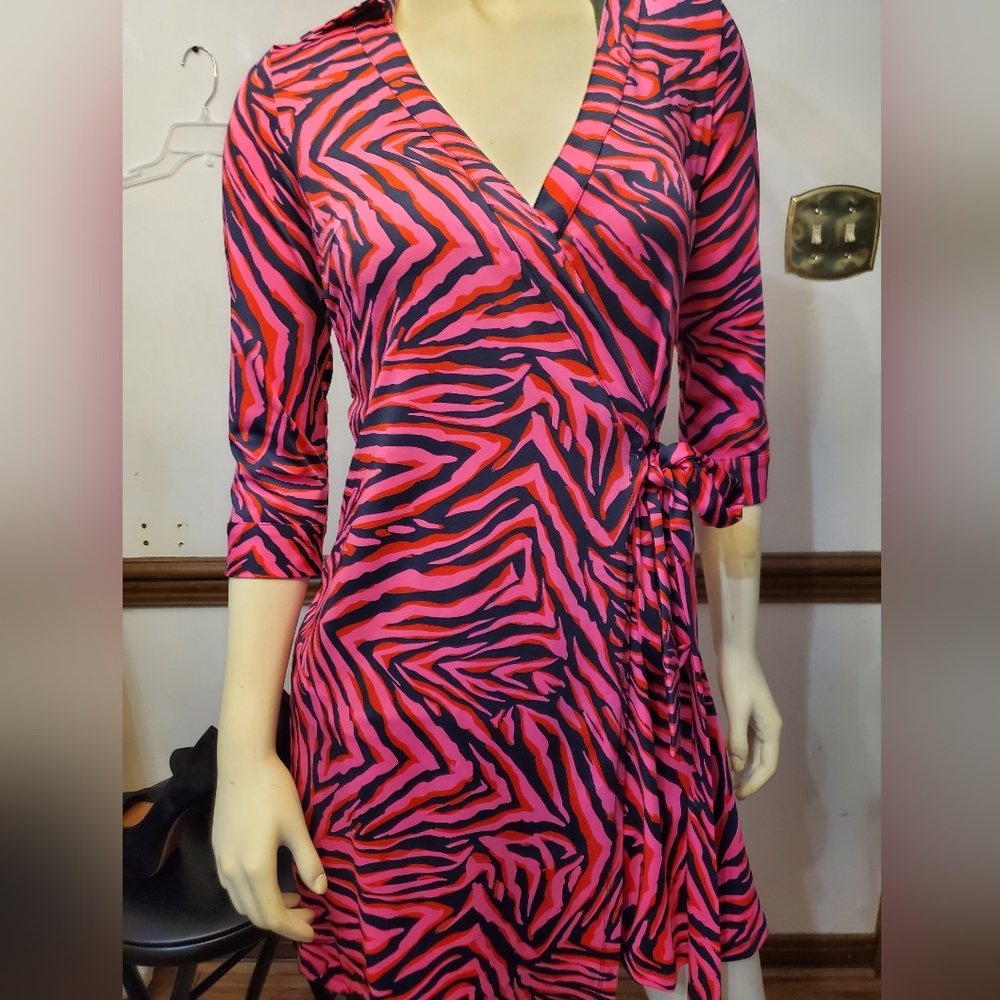 JB by Julie Brown zebra print wrap dress